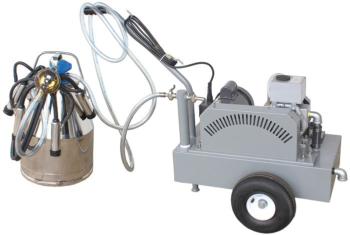 Complete Milking Package - 1 HP Electric Portable Milker w/ 1 Bucket Assembly