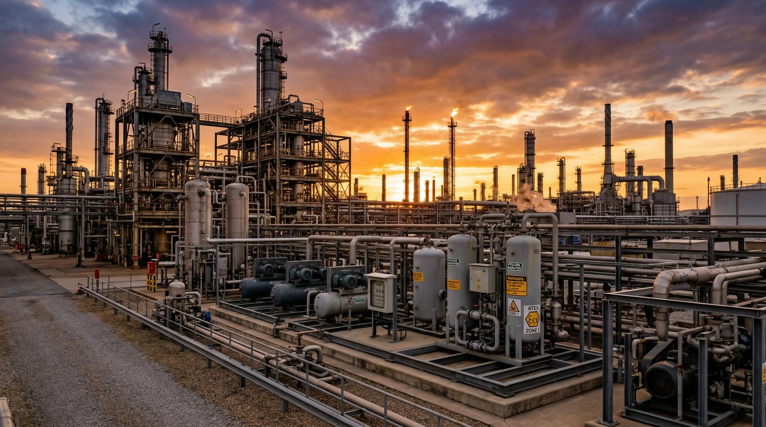 Air Comprimé dans le Pétrole et Gaz : Équipements et Sécurité en Zone ATEX